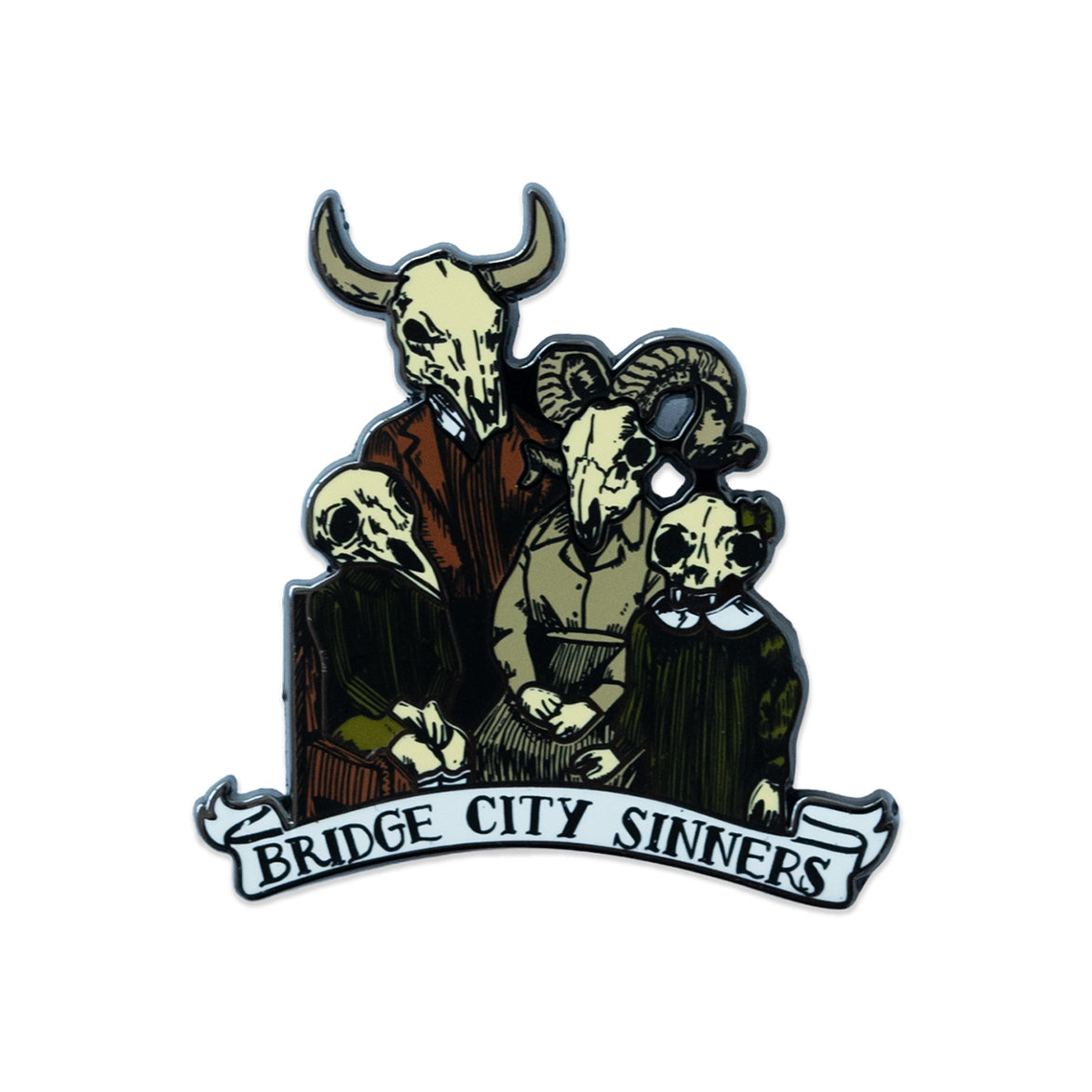 Bridge City Sinners - Skull Family Enamel Pins